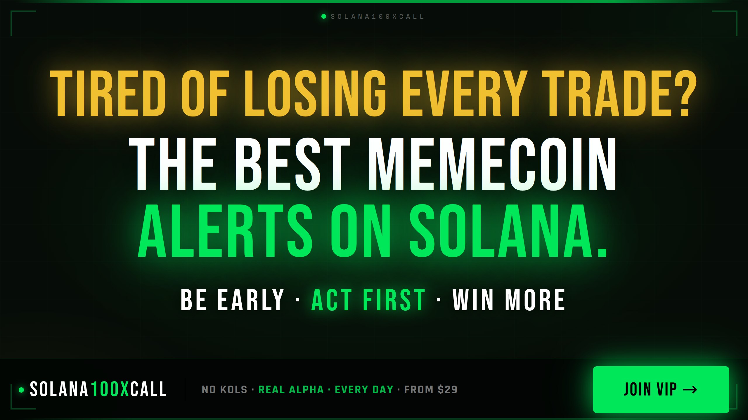 Solana100xCall – Smart Signals