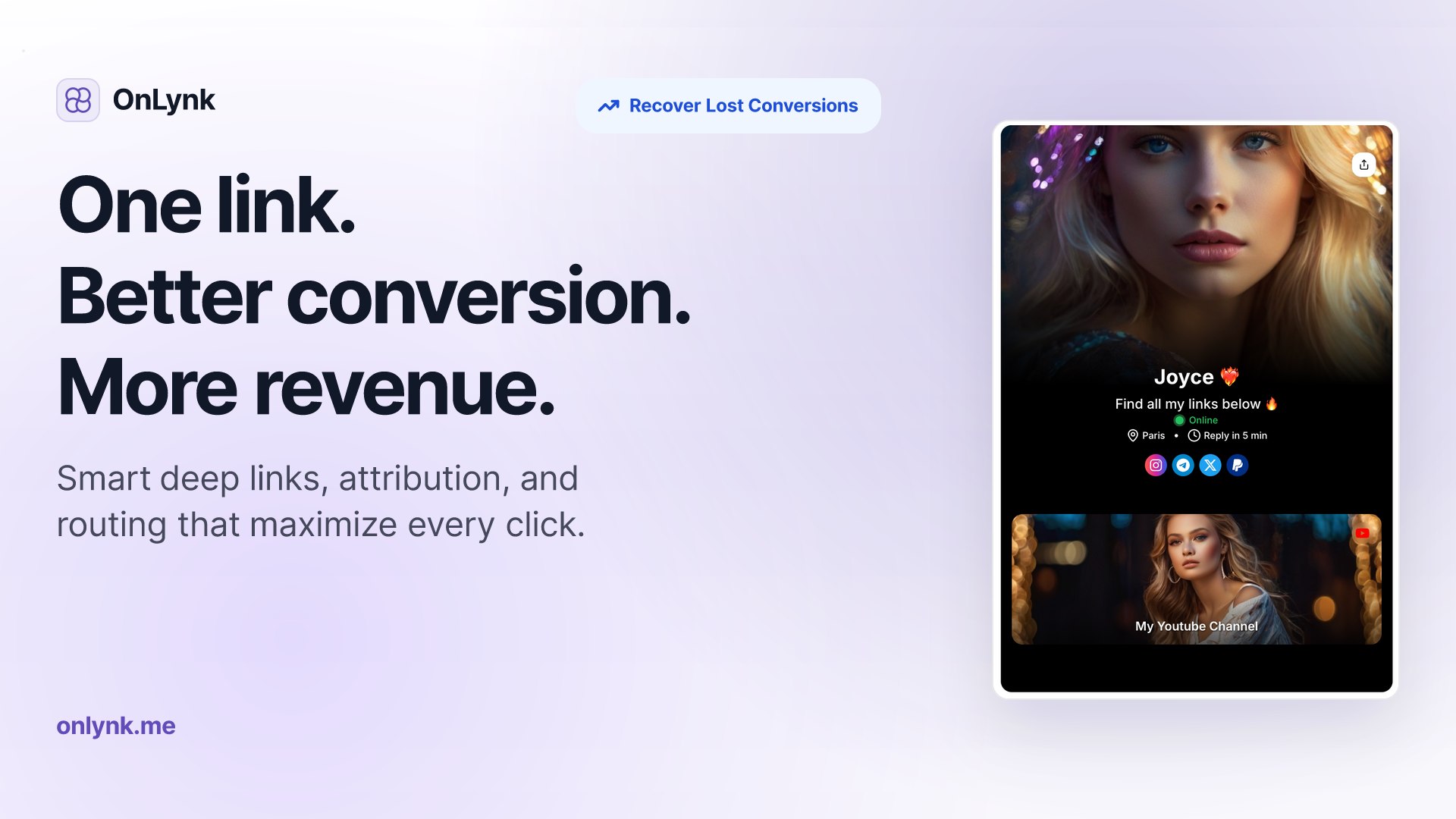 OnLynk.me 🔗 | Smart bio link tool