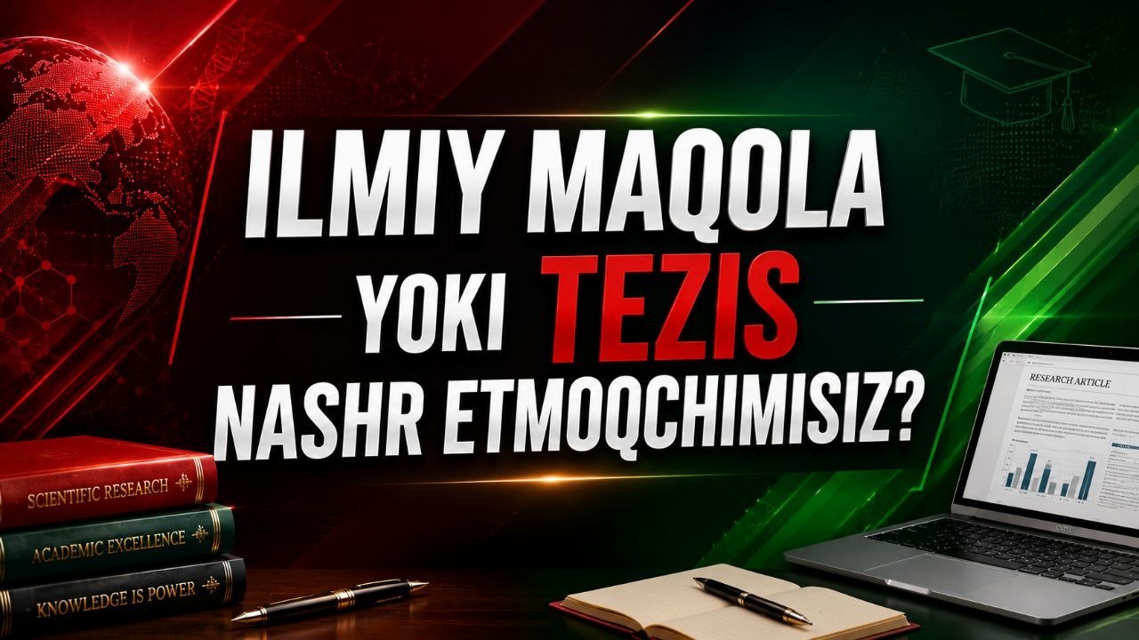 Ilmiy maqolalar nashr etish