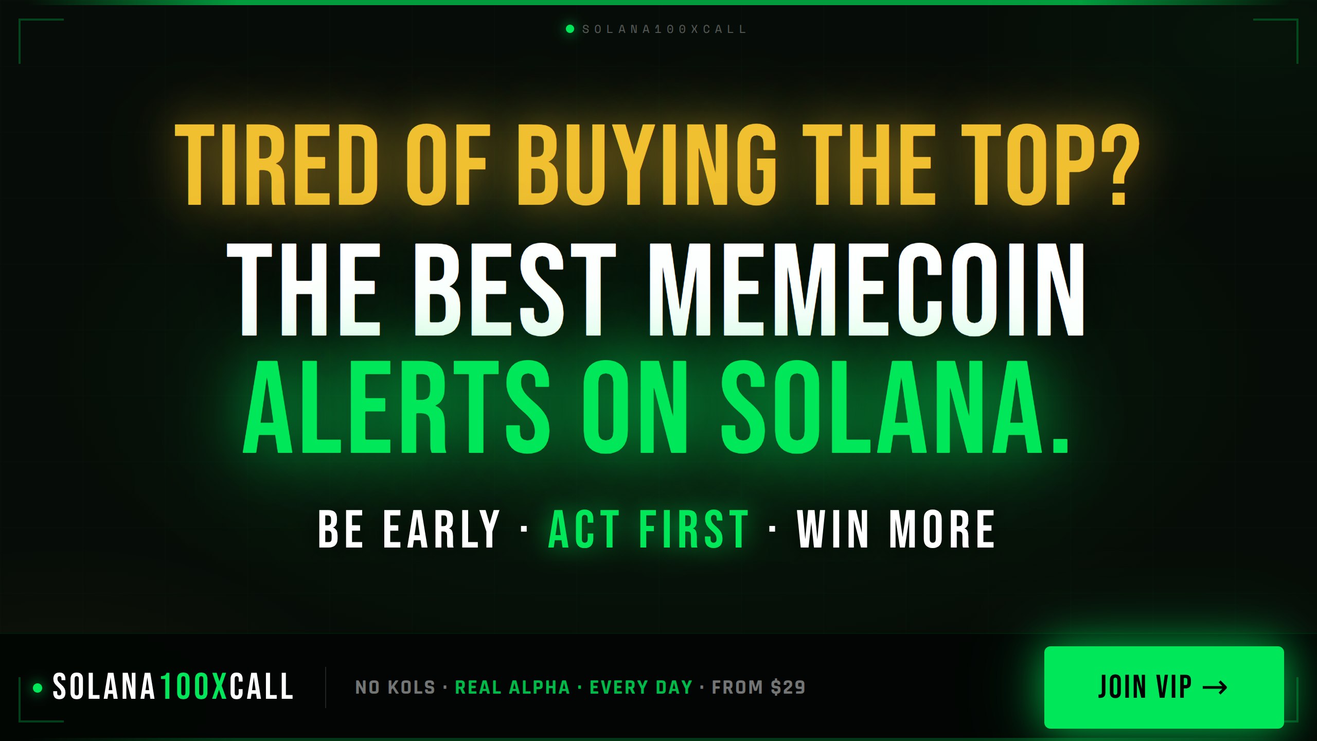 Solana100xCall – Smart Signals