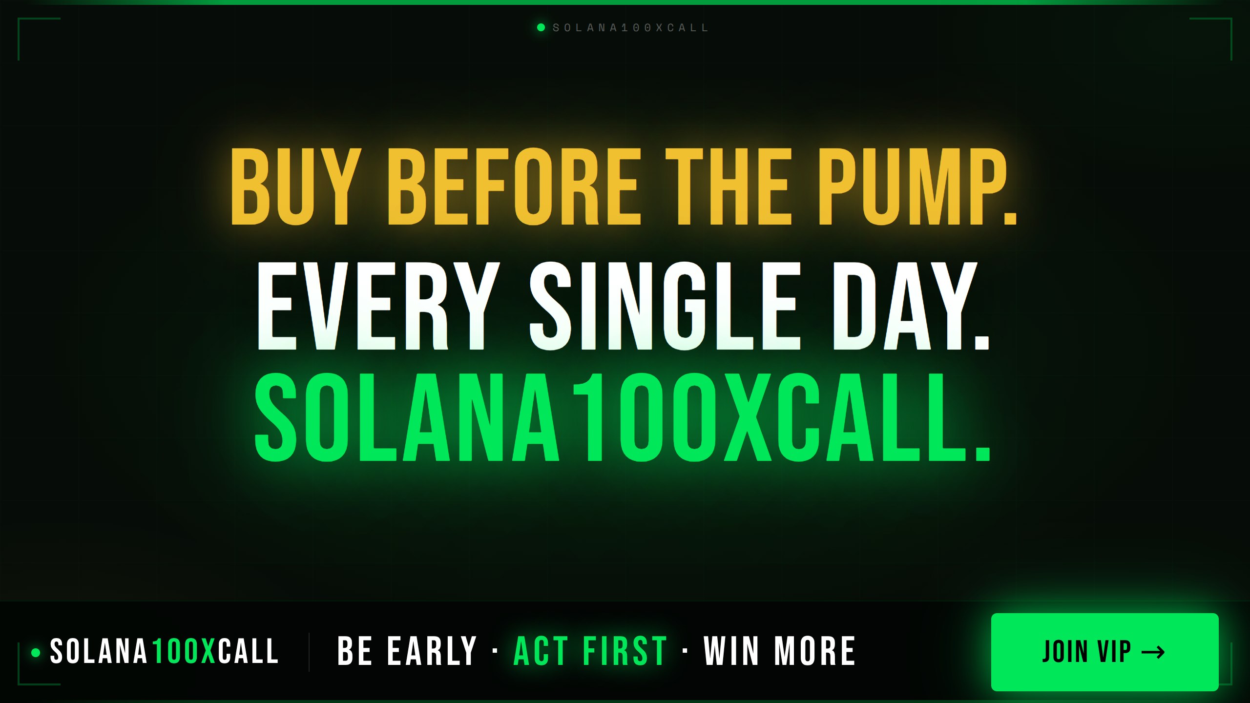 Solana100xCall – Smart Signals
